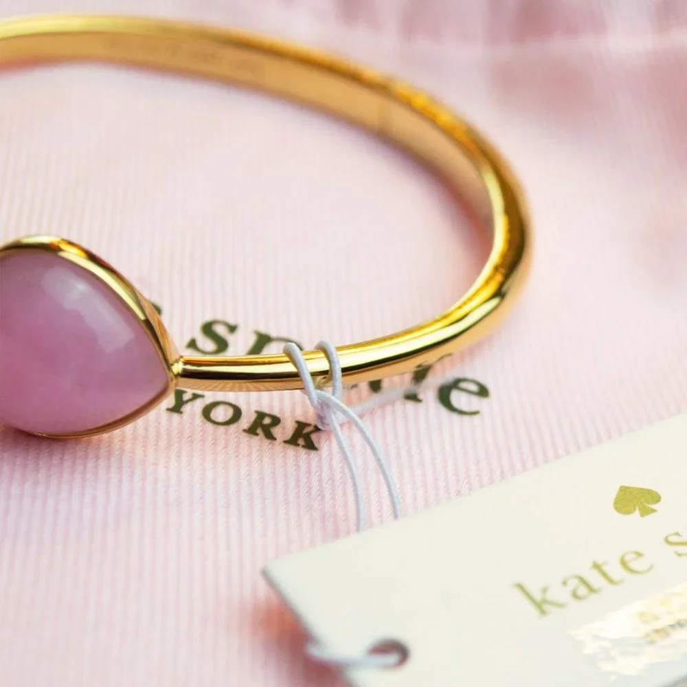 kate spade Pink Pearl Hinged Cuff Bracelet - Picture 9 of 10